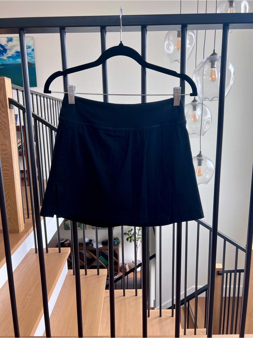 Mono B Black Mini Skirt with Side Pocket and Interior Biker Shorts